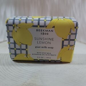 Beekman 1802 Sunshine Lemon Goat Milk Soap 3.5oz Bar - NEW